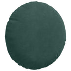 Cuscini per Seduta 2 pcs Verde Scuro Ø30 x 13 cm Velluto