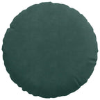 Cuscini per Seduta 2 pcs Verde Scuro Ø30 x 13 cm Velluto