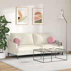 Cuscini per Seduta 2 pcs Rosa Ø30 x 13 cm Velluto