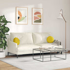 Cuscini per Seduta 2 pcs Giallo Ø30 x 13 cm Velluto