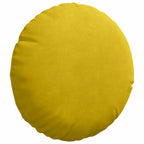 Cuscini per Seduta 2 pcs Giallo Ø30 x 13 cm Velluto