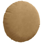 Cuscini per Seduta 2 pcs Marrone Ø30 x 13 cm Velluto