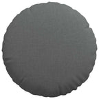 Cuscini per Seduta 2 pcs Grigio scuro Ø40 x 13 cm Tessuto