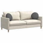Cuscini per Seduta 2 pcs Grigio scuro Ø40 x 13 cm Tessuto
