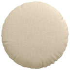 Cuscini per Seduta 2 pcs Crema Ø40 x 13 cm Tessuto