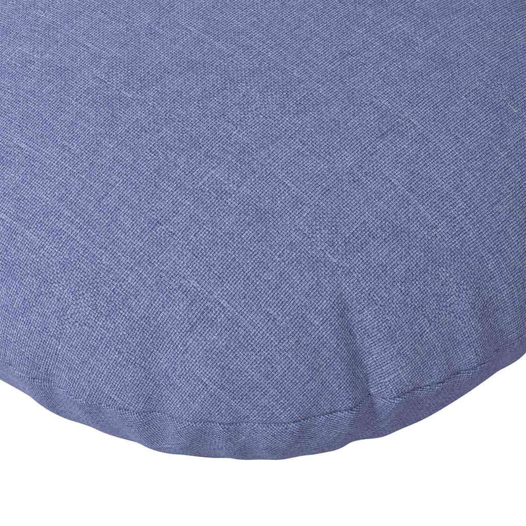 Cuscini per Seduta 2 pcs Blu jeans Ø40 x 13 cm Tessuto