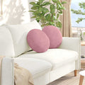 Cuscini per Seduta 2 pcs Rosa Ø 40 x 13 cm Velluto