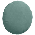 Cuscini per Seduta 2 pcs Verde Mare Ø 40 x 13 cm Velluto