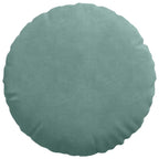 Cuscini per Seduta 2 pcs Verde Mare Ø 40 x 13 cm Velluto