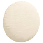 Cuscini per Seduta 2 pcs Crema Ø 40 cm Tessuto in Cords
