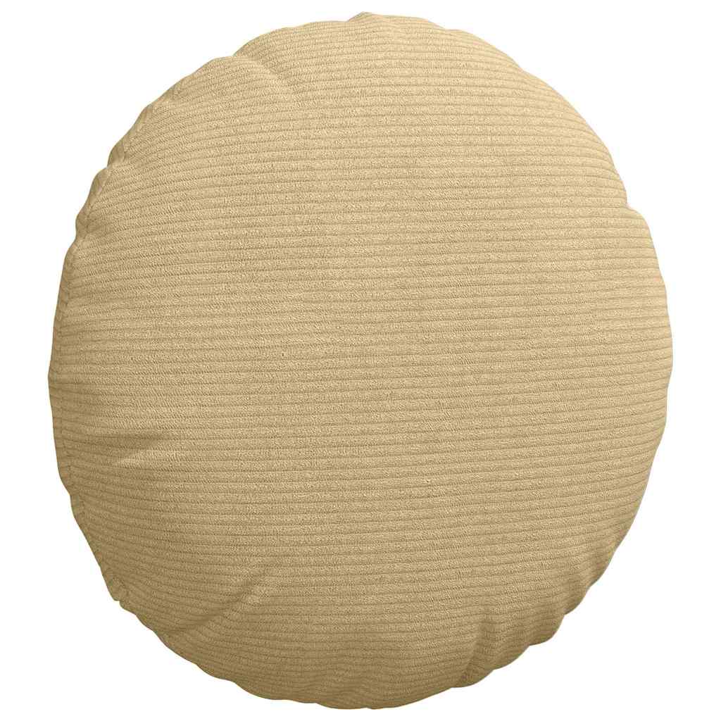Cuscini per Seduta 2 pcs Grigio Verde Ø 40 cm Tessuto in Cords