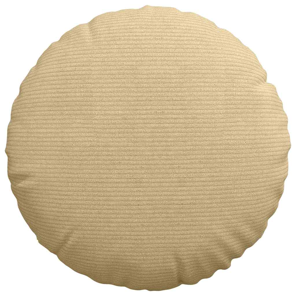 Cuscini per Seduta 2 pcs Grigio Verde Ø 40 cm Tessuto in Cords
