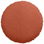 Cuscini per Seduta 2 pcs Rosso Arancio Ø 40 cm Tessuto in Cords