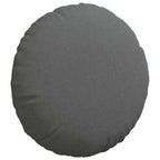Cuscini per Seduta 2 pcs Grigio scuro Ø50 x 19 cm Tessuto
