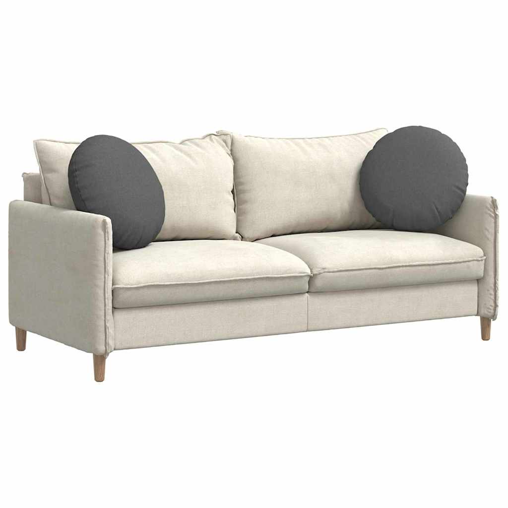 Cuscini per Seduta 2 pcs Grigio scuro Ø50 x 19 cm Tessuto