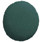 Cuscini per Seduta 2 pcs Verde Scuro Ø50 x 19 cm Tessuto