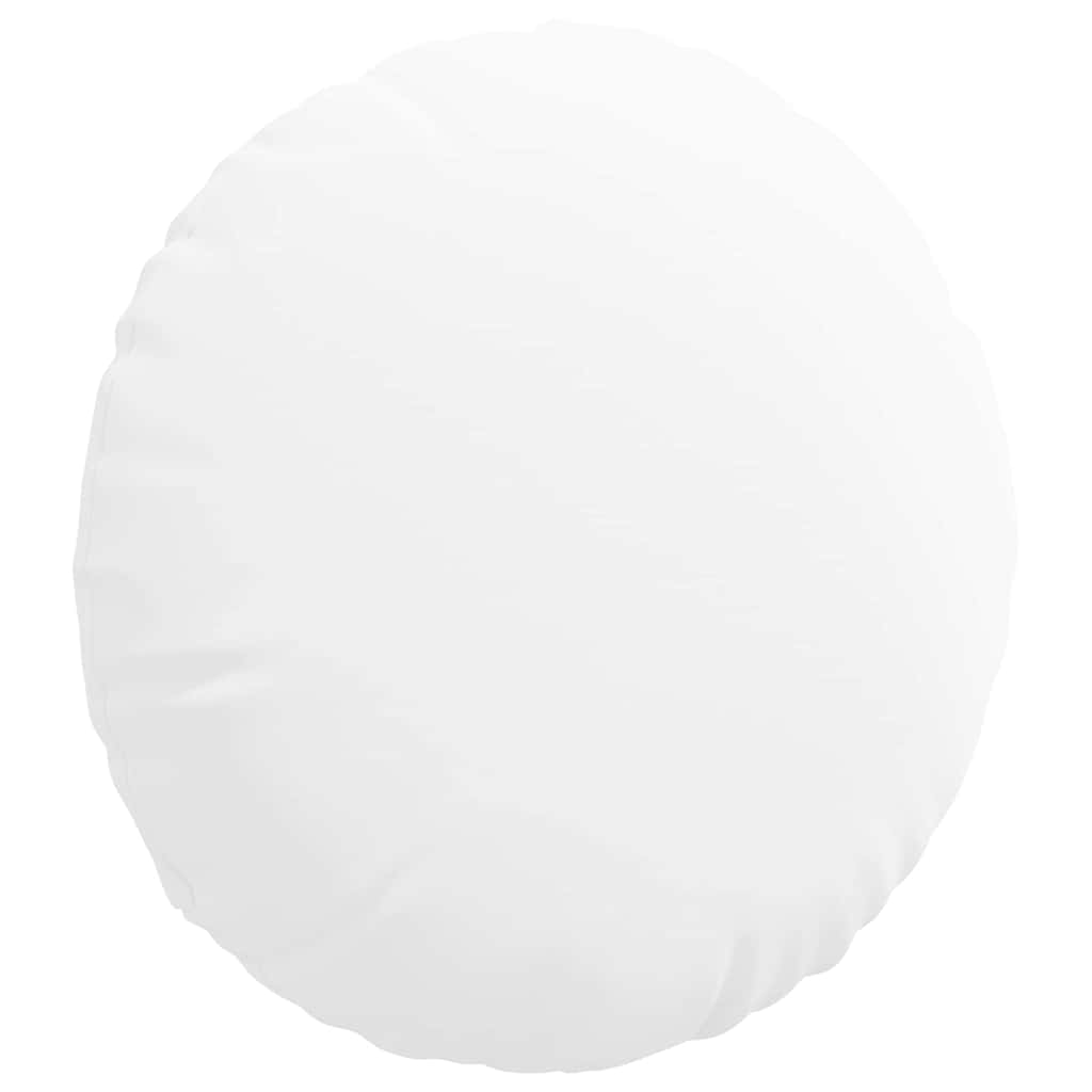 Cuscini per Seduta 2 pcs Bianco Ø50 x 19 cm Tessuto