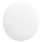 Cuscini per Seduta 2 pcs Bianco Ø50 x 19 cm Tessuto
