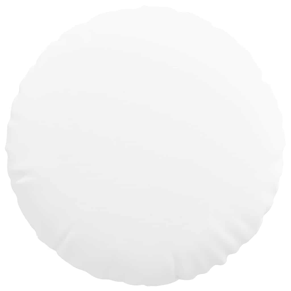 Cuscini per Seduta 2 pcs Bianco Ø50 x 19 cm Tessuto