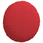 Cuscini per Seduta 2 pcs Rosso Ø50 x 19 cm Tessuto