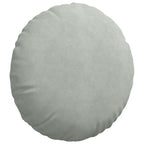 Cuscini per Seduta 2 pcs Grigio chiaro Ø50 x 19 cm Velluto