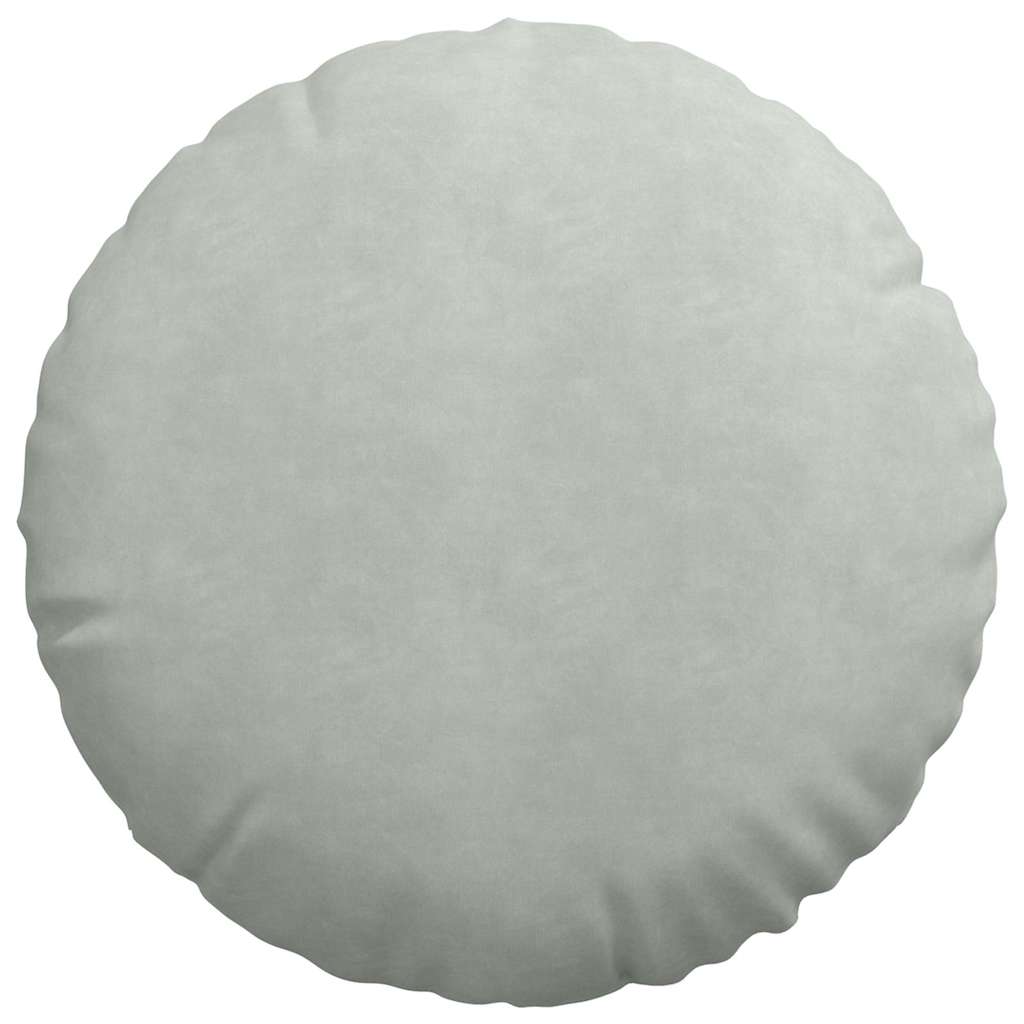 Cuscini per Seduta 2 pcs Grigio chiaro Ø50 x 19 cm Velluto