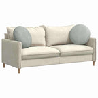 Cuscini per Seduta 2 pcs Grigio chiaro Ø50 x 19 cm Velluto
