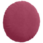 Cuscini per Seduta 2 pcs Rosso Vino Ø50 x 19 cm Velluto