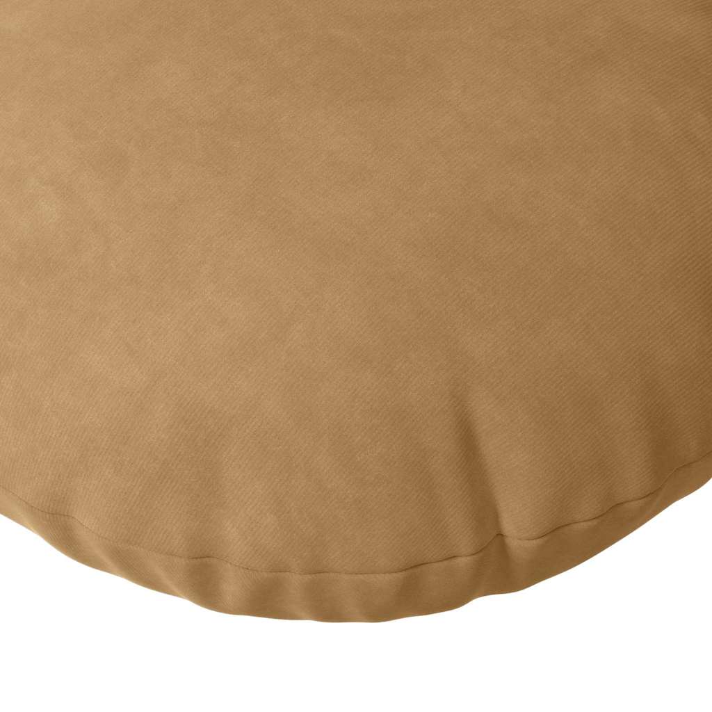 Cuscini per Seduta 2 pcs Marrone Ø50 x 19 cm Velluto