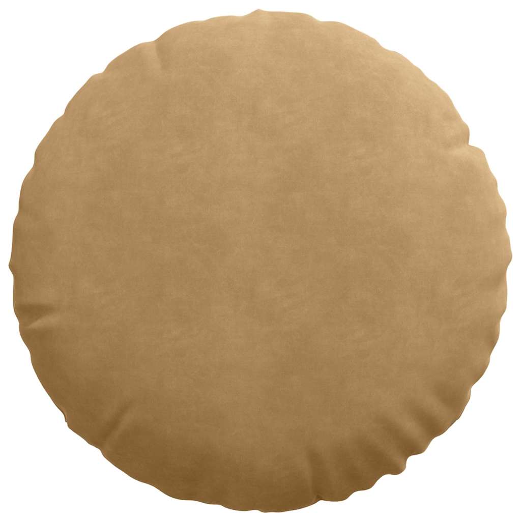 Cuscini per Seduta 2 pcs Marrone Ø50 x 19 cm Velluto