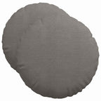 Cuscini per Seduta 2 pcs Grigio chiaro Ø50 x 19 cm