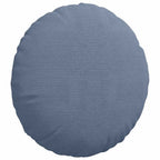Cuscini per Seduta 2 pcs Blu Ø50 x 19 cm Tessuto in Cords