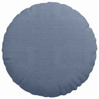 Cuscini per Seduta 2 pcs Blu Ø50 x 19 cm Tessuto in Cords