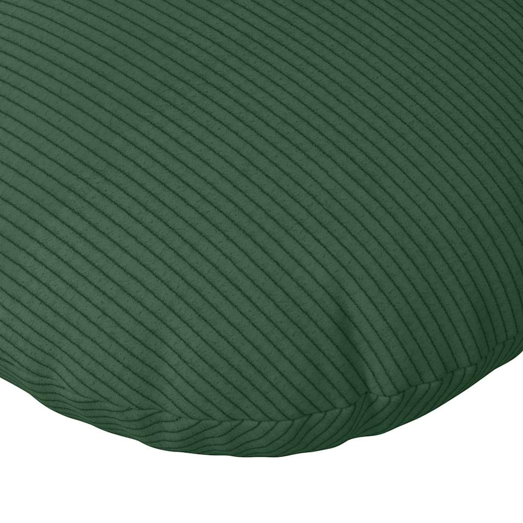 Cuscini per Seduta 2 pcs Verde Scuro Ø50 x 19 cm