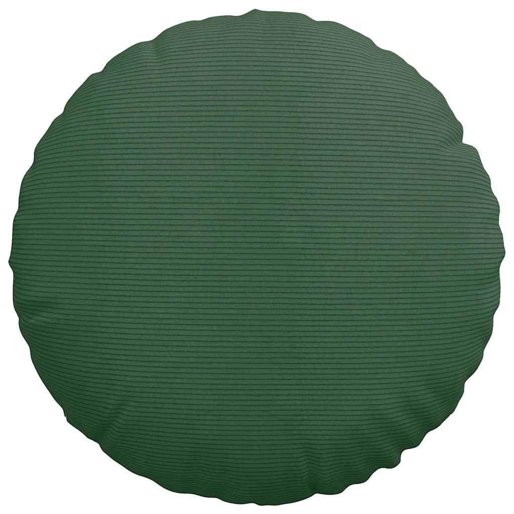 Cuscini per Seduta 2 pcs Verde Scuro Ø50 x 19 cm