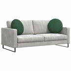 Cuscini per Seduta 2 pcs Verde Scuro Ø50 x 19 cm