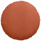 Cuscini per Seduta 2 pcs Rosso Arancio Ø50 x 19 cm