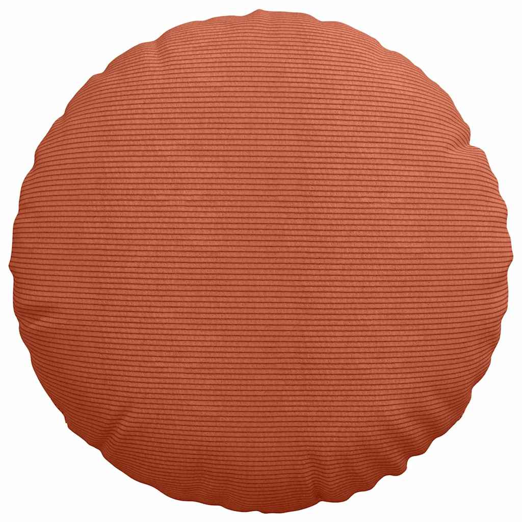 Cuscini per Seduta 2 pcs Rosso Arancio Ø50 x 19 cm