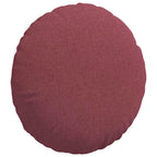 Cuscini per Seduta 2 pcs Rosso Vino Ø60 x 21 cm Tessuto
