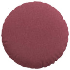 Cuscini per Seduta 2 pcs Rosso Vino Ø60 x 21 cm Tessuto