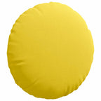 Cuscini per Seduta 2 pcs Giallo Chiaro Ø60 x 21 cm Tessuto