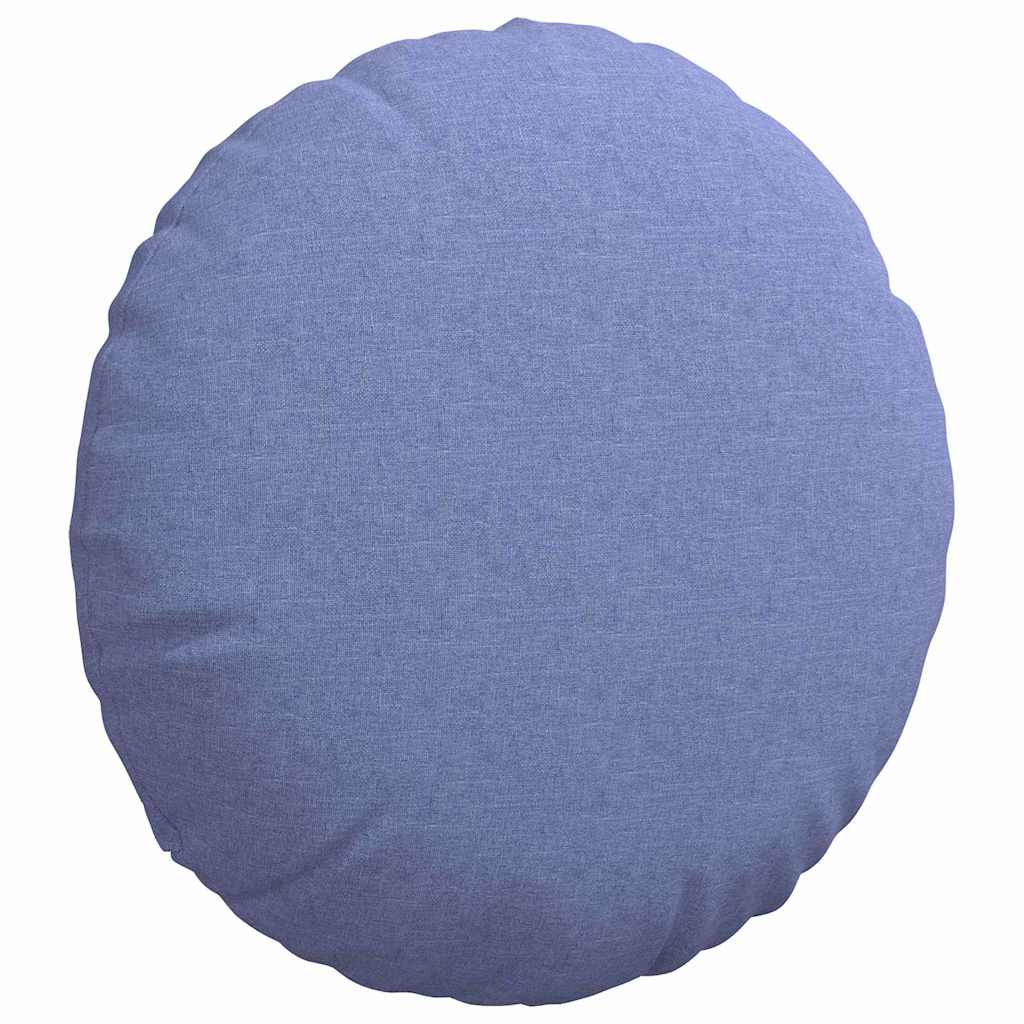 Cuscini per Seduta 2 pcs Blu jeans Ø60 x 21 cm Tessuto