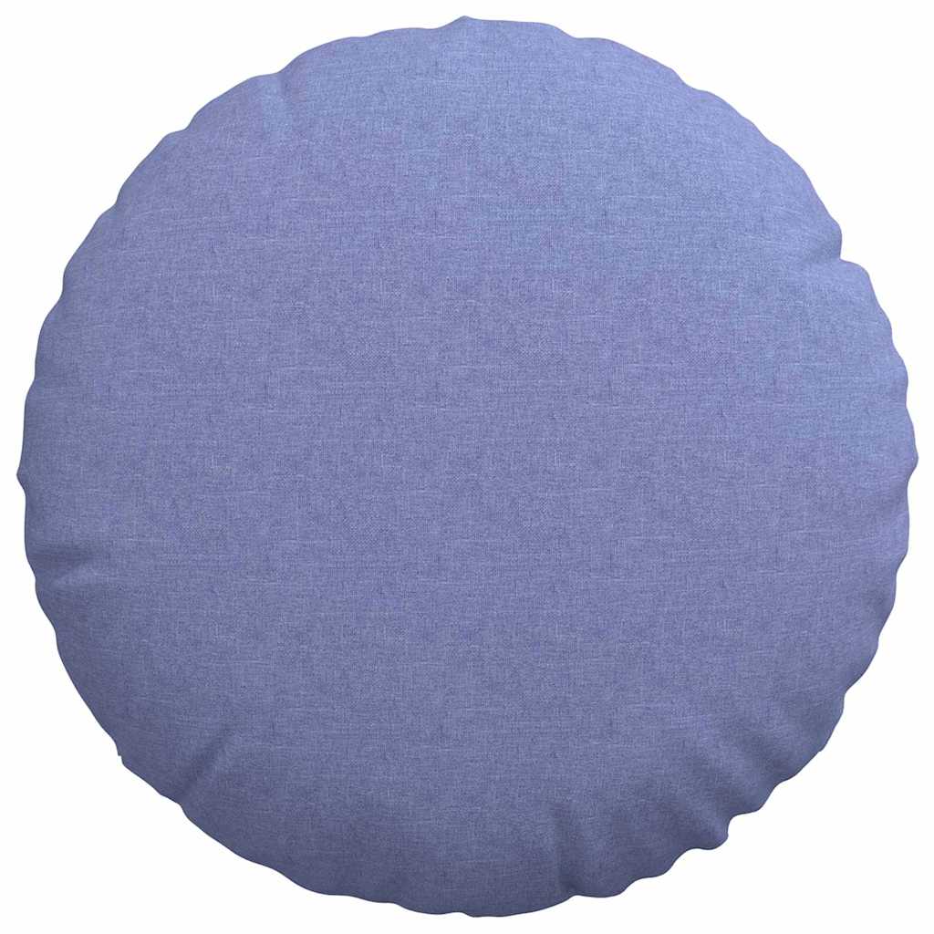 Cuscini per Seduta 2 pcs Blu jeans Ø60 x 21 cm Tessuto