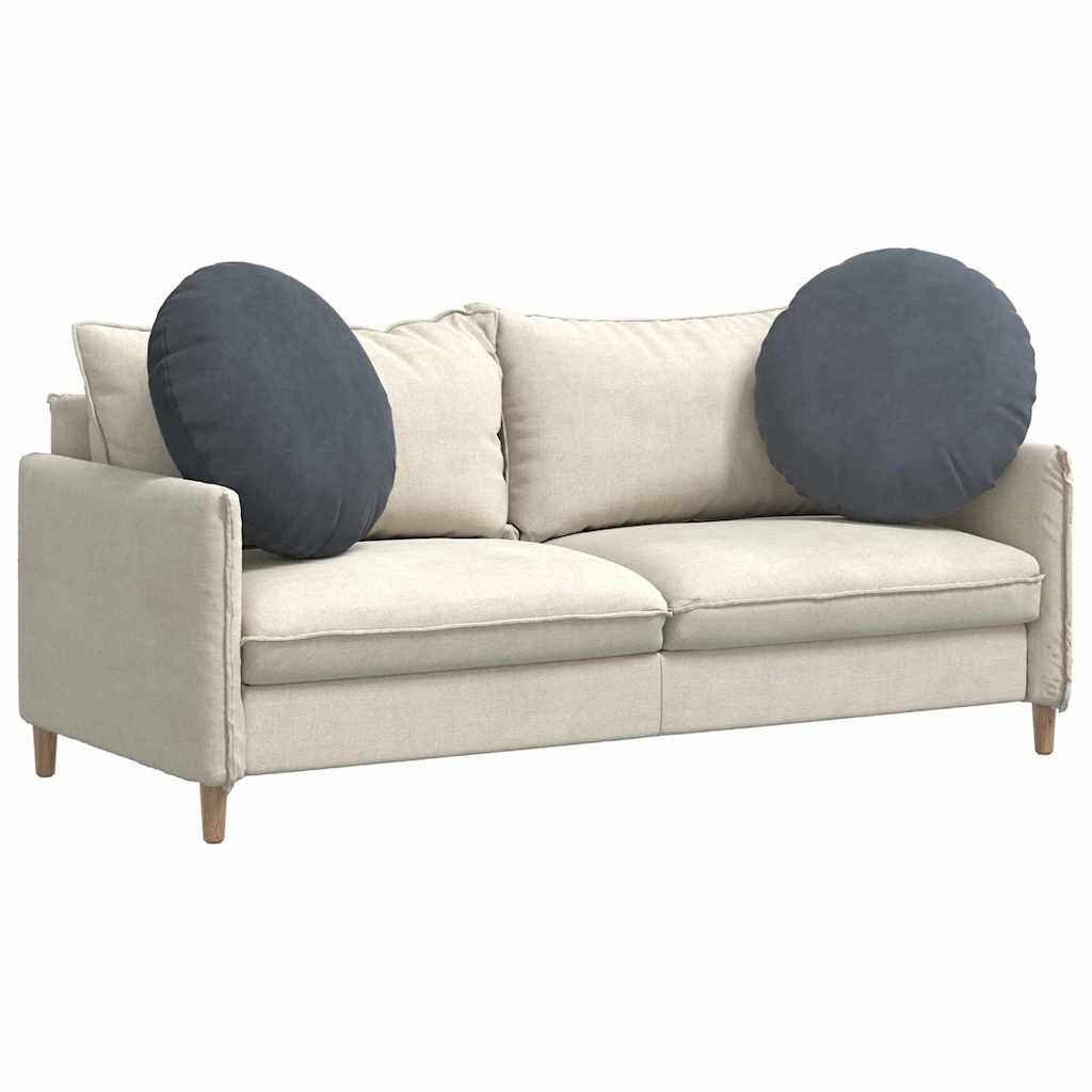 Cuscini per Seduta 2 pcs Grigio scuro Ø60 x 21 cm Velluto