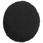 Cuscini per Seduta 2 pcs Nero Ø60 x 21 cm Velluto