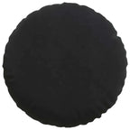 Cuscini per Seduta 2 pcs Nero Ø60 x 21 cm Velluto