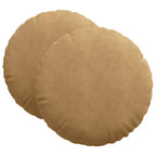 Cuscini per Seduta 2 pcs Marrone Ø60 x 21 cm Velluto