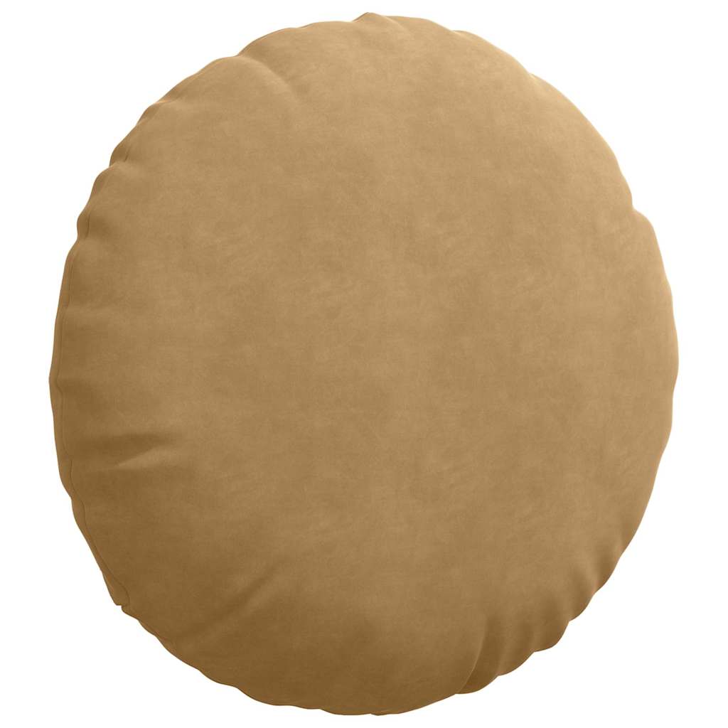 Cuscini per Seduta 2 pcs Marrone Ø60 x 21 cm Velluto