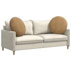 Cuscini per Seduta 2 pcs Marrone Ø60 x 21 cm Velluto