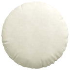 Cuscini per Seduta 2 pcs Crema Ø60 x 21 cm Velluto